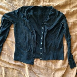 Black buttoned cardigan